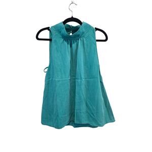 Free People Teal Sleeveless Top Size M Preloved